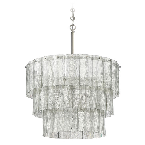 Museo Brushed Polished Nickel Chandelier by Craftmade Lighting