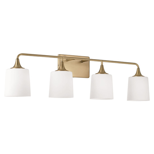 HomePlace by Capital Lighting Presley 4-Light Bath Light in Brass by HomePlace by Capital Lighting 148941AD-541