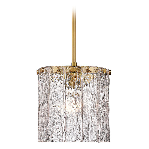 Glacier Modern Gold Mini Pendant by Z-Lite