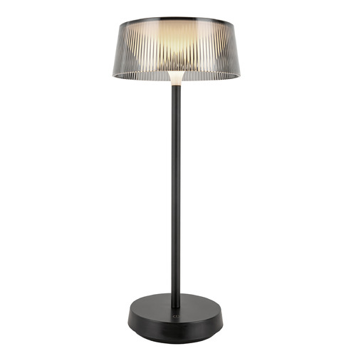 Kuzco Lighting Tindra Black LED Table Lamp with Drum Shade