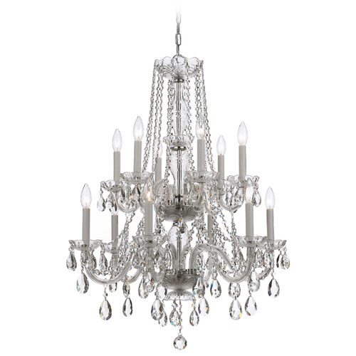 Crystorama Lighting Traditional Crystal Polished Chrome Crystal Chandelier
