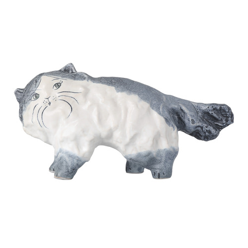 Currey and Company Siamese Grayish Blue & Off-White Sculpture