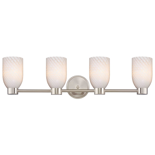 Design Classics Lighting Aon Fuse Satin Nickel Bathroom Light 1804-09 GL1020D