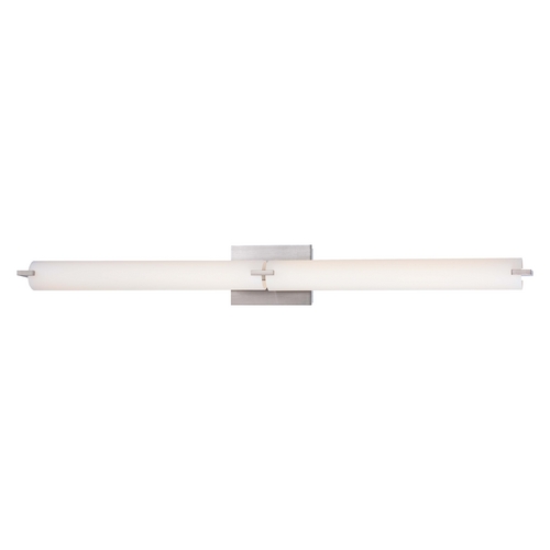 Tube Brushed Nickel LED Bathroom Light by George Kovacs