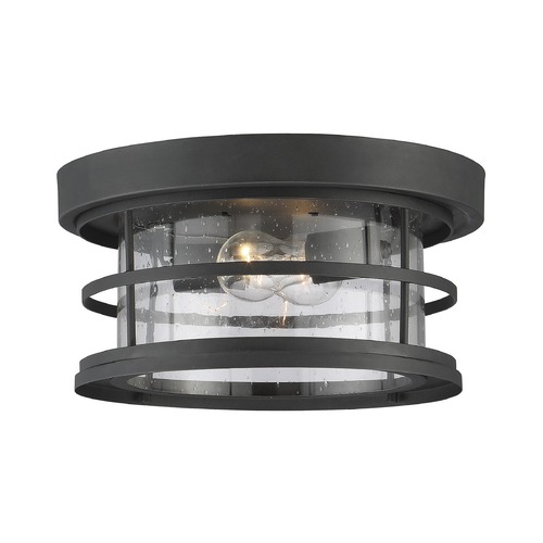 Barrett Outdoor Flush Mount in Black by Savoy House
