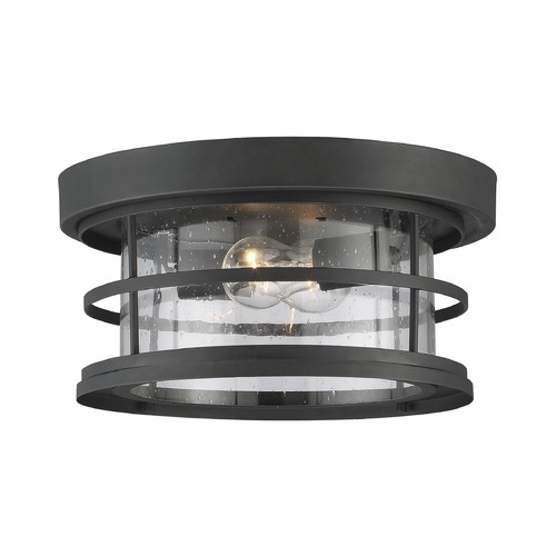 Savoy House Barrett Outdoor Flush Mount in Black by Savoy House 5-369-13-BK