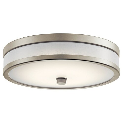 Modern LED Flush Mount Light Champagne Pira by Kichler Lighting
