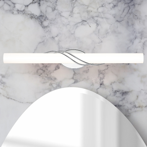 Serenade Polished Chrome LED Bathroom Light by Quoizel Lighting