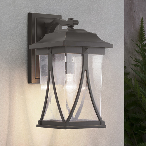 Abbott Large Antique Bronze Outdoor Wall Light by Progress Lighting