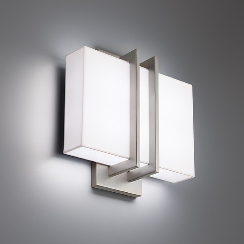 Modern Forms by WAC Lighting Downton Brushed Nickel LED Sconce by Modern Forms WS-26111-27-BN