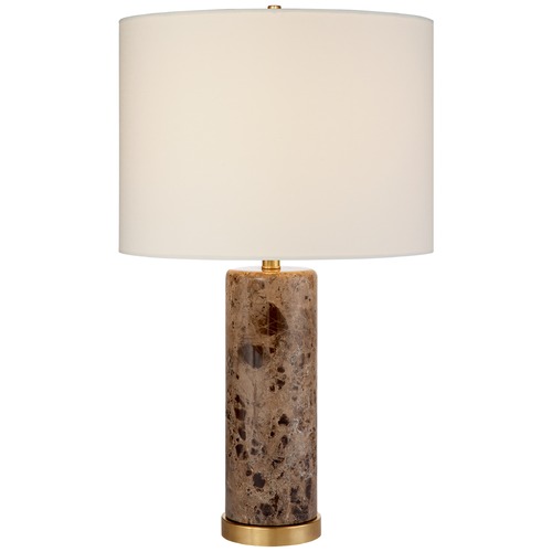 Visual Comfort Signature Collection Aerin Cliff Table Lamp in Brown Marble by Visual Comfort Signature ARN3004BRML