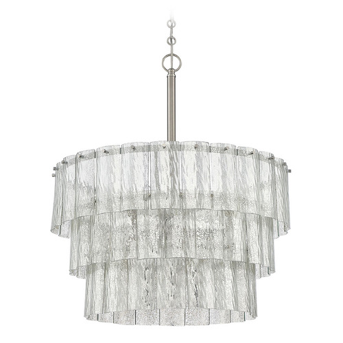 Museo Brushed Polished Nickel Chandelier by Craftmade Lighting