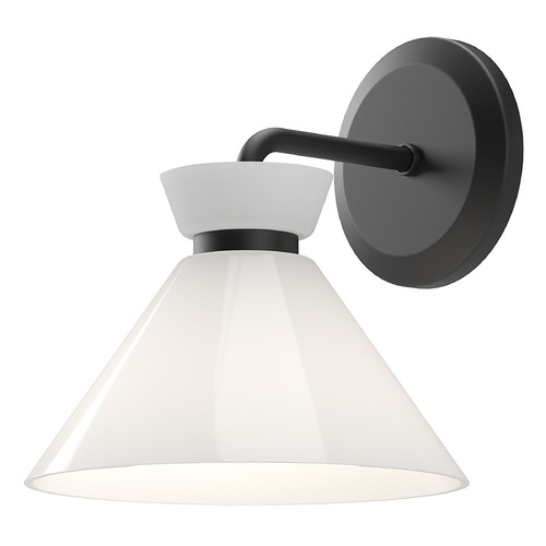 Halston Wall Sconce in Matte Black by Alora Lighting