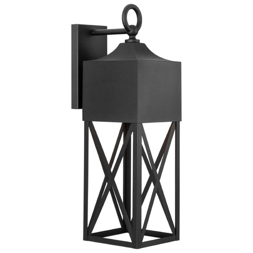 Progress Lighting Birkdale 1-Light Textured Black Wall Lantern