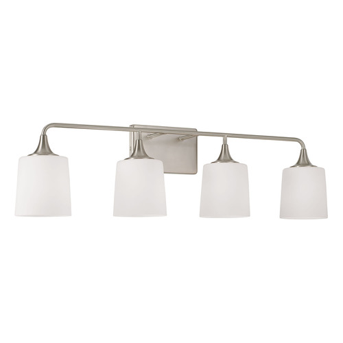 HomePlace by Capital Lighting Presley 4-Light Bath Light in Nickel by HomePlace by Capital Lighting 148941BN-541