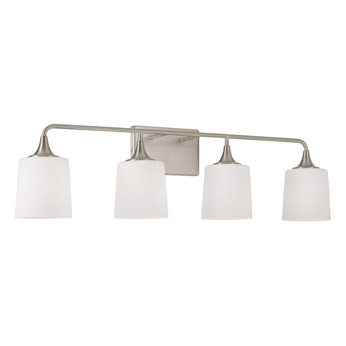 Presley 4-Light Bath Light in Nickel by HomePlace by Capital Lighting