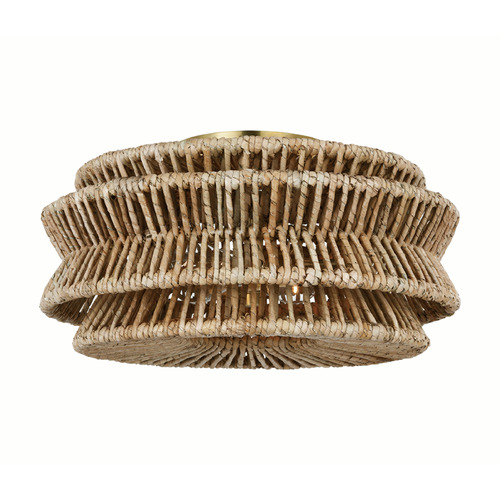 Chapman & Myers Antigua Semi-Flush Mount in Brass by VC Signature