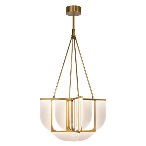 Alora Lighting Anders LED Chandelier in Vintage Brass by Alora Lighting CH336830VB
