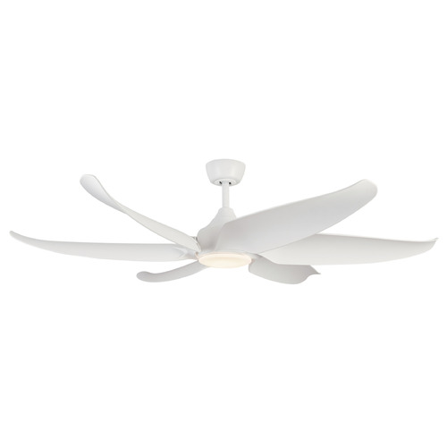 Kuzco Lighting Coronado Matte White LED Ceiling Fan with Light