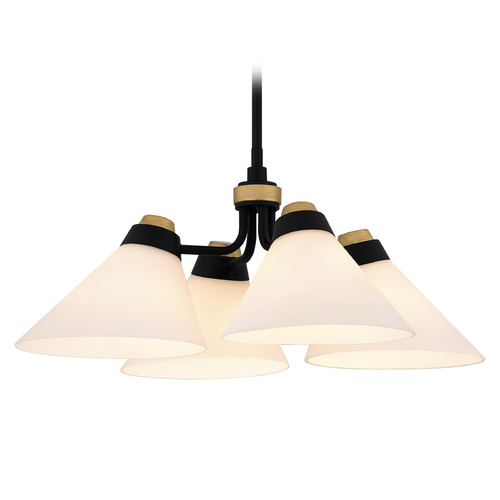 Quoizel Lighting Quoizel Lighting Graft Matte Black Chandelier QP6218MBK