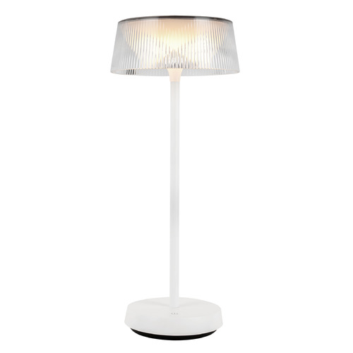Kuzco Lighting Tindra White LED Table Lamp with Drum Shade
