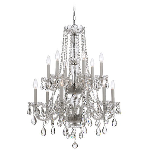 Crystorama Lighting Traditional Crystal Polished Chrome Crystal Chandelier