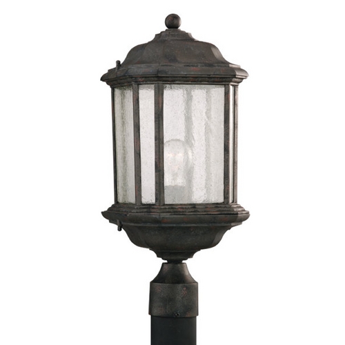 Generation Lighting Post Light with Clear Glass in Oxford Bronze Finish 82029-746