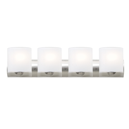 Besa Lighting Besa Lighting Celtic Satin Nickel Bathroom Light 4WZ-CELTICCL-SN