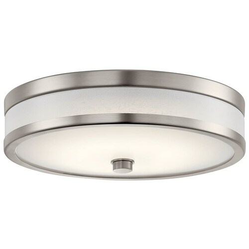 Kichler Lighting Modern LED Flush Mount Light Brushed Nickel Pira by Kichler Lighting 11302NILED