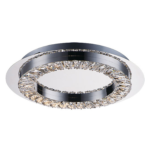 Charm 17-Inch LED Ceiling Mount in Polished Chrome by ET2 Lighting