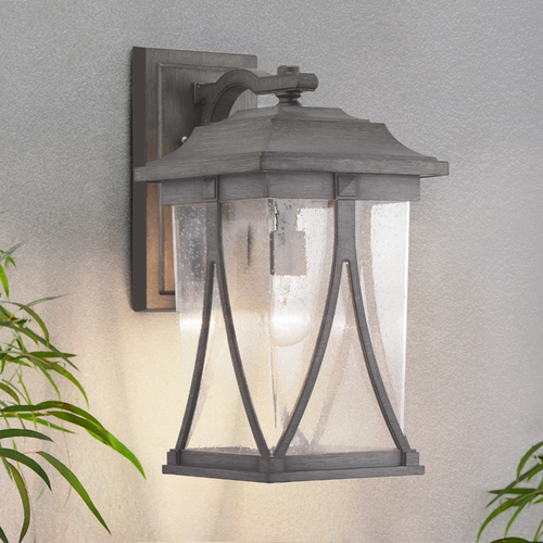Abbott Large Antique Pewter Outdoor Wall Light by Progress Lighting