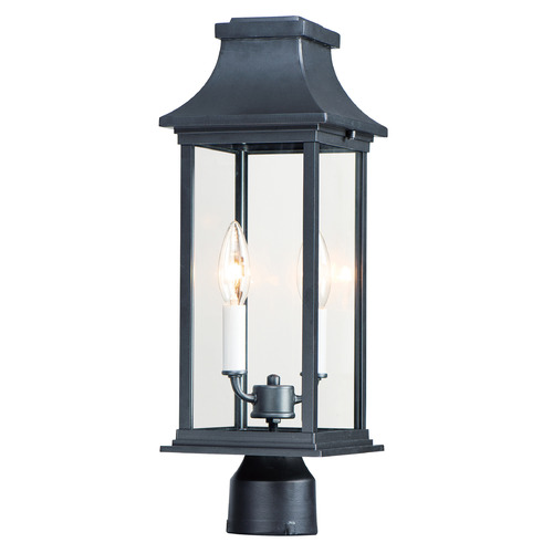 Maxim Lighting Vicksburg Black Post Light