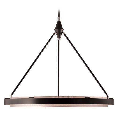 Alora Lighting Duo 31.50-Inch Pendant in Classic Black with Silver Shimmer by Alora Lighting PD302732CBSS