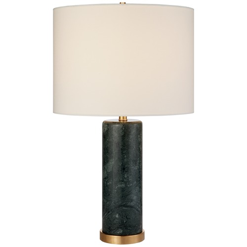 Aerin Cliff Table Lamp in Green Marble by Visual Comfort Signature