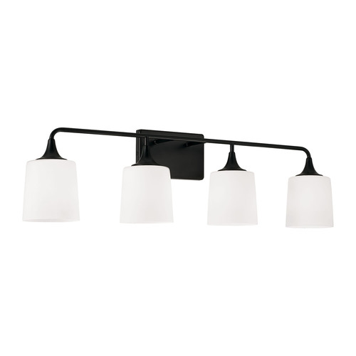 HomePlace by Capital Lighting Presley 4-Light Bath Light in Black by HomePlace by Capital Lighting 148941MB-541