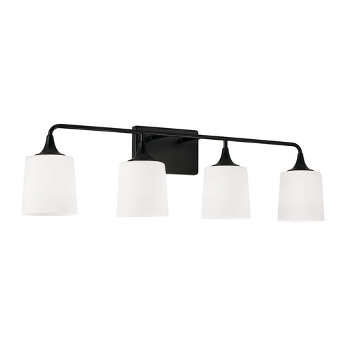 Presley 4-Light Bath Light in Black by HomePlace by Capital Lighting