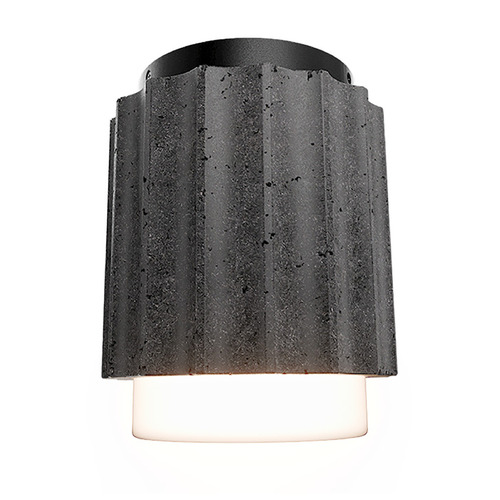 Modern Forms by WAC Lighting Modern Forms Caviar Basalt Stone / Black LED Flushmount Light FM222607-BV/BK