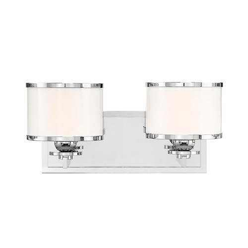 Hudson Valley Lighting Basking Ridge 2-Light Bath Light in Polished Nickel by Hudson Valley Lighting 6102-PN