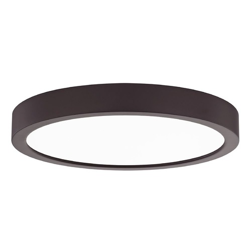 Flat LED Light Surface Mount 8-Inch Round Bronze 3000K 1199LM