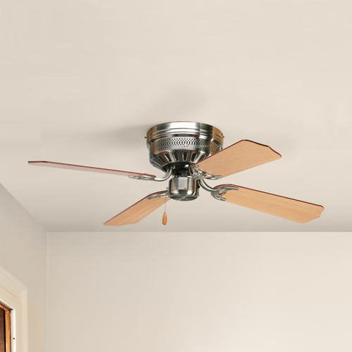 Air Pro Hugger 42-Inch Ceiling Fan in Brushed Nickel by Progress Lighting
