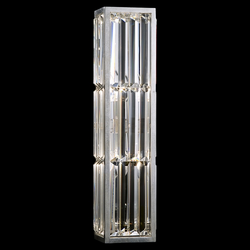 Fine Art Lamps Crystal Enchantment Silver-Leafed Sconce