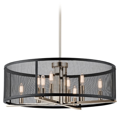 Titus 25-Inch Chandelier in Polished Nickel by Kichler Lighting