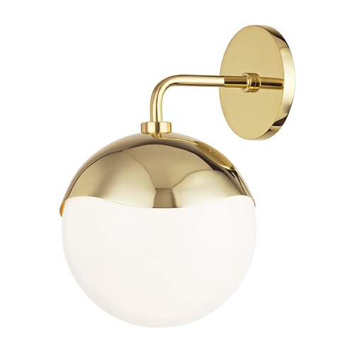 Mitzi by Hudson Valley Ella Polished Brass Sconce by Mitzi by Hudson Valley H125101-PB