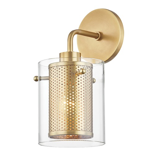 Mitzi by Hudson Valley Mitzi By Hudson Valley Mitzi Elanor Aged Brass Sconce H323101-AGB