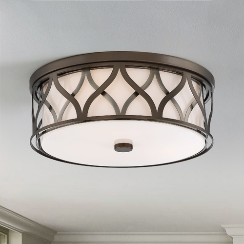 Harvard Court Bronze LED Flush Mount by Minka Lavery