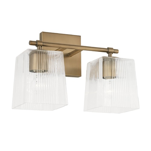 HomePlace by Capital Lighting Lexi 13.50-Inch Aged Brass Bath Light by HomePlace by Capital Lighting 141721AD-508