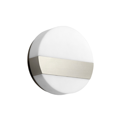 Aurora 6-Inch LED Wall Sconce in Satin Nickel by Oxygen Lighting