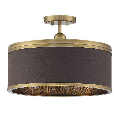 Splendour 4-Light Semi-Flush Mount in Aged Brass by Metropolitan