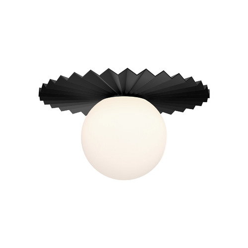 Plume 12-Inch Flush Mount in Matte Black by Alora Lighting