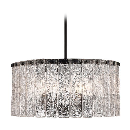 Glacier Matte Black Pendant by Z-Lite